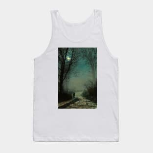 Lovers on a Moonlit Lane by John Atkinson Grimshaw Tank Top